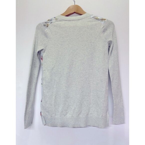 Ted Baker London Crimsie Cherry Blossom Oriental Jumper Flower Sweater Sz 0 - Picture 4 of 6